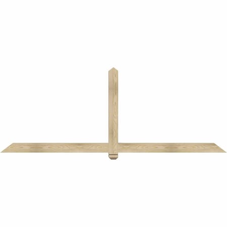 Ekena Millwork Eugene Rough Sawn Timber Gable Bracket, Douglas Fir, 96"W x 36"H x 4"D x 4"F, 9/12 Pitch GBW096X36X0404EUG00RDF